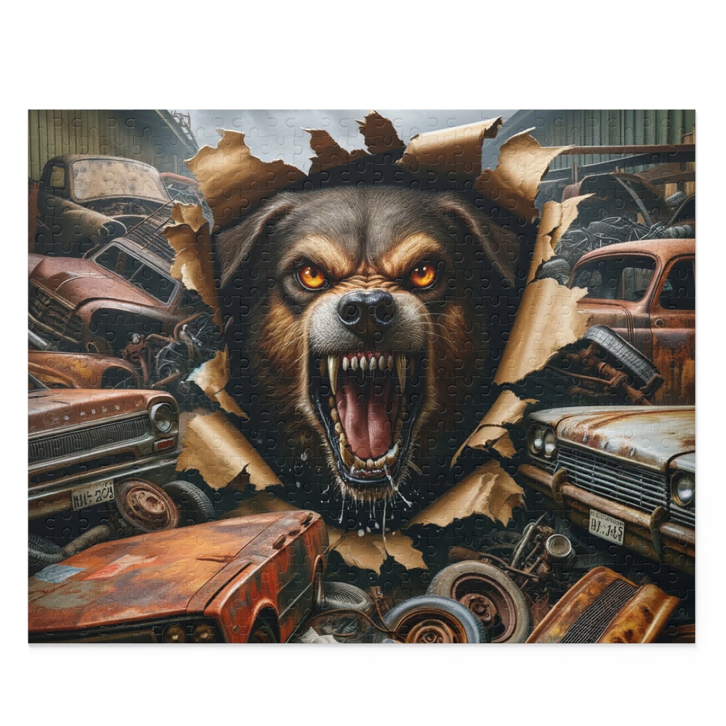 Junk Yard Dog Puzzle (120, 252, 500-Piece)