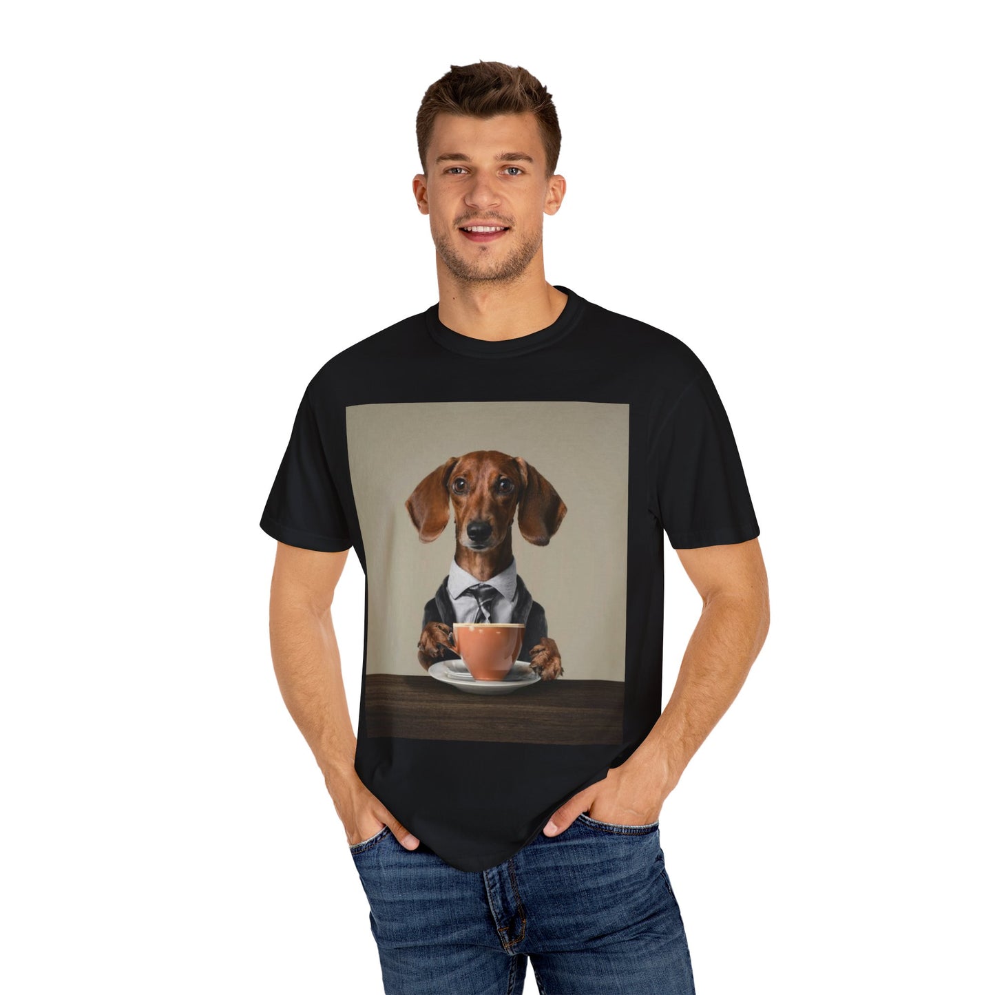 Dachshund Dog Unisex Garment-Dyed T-shirt