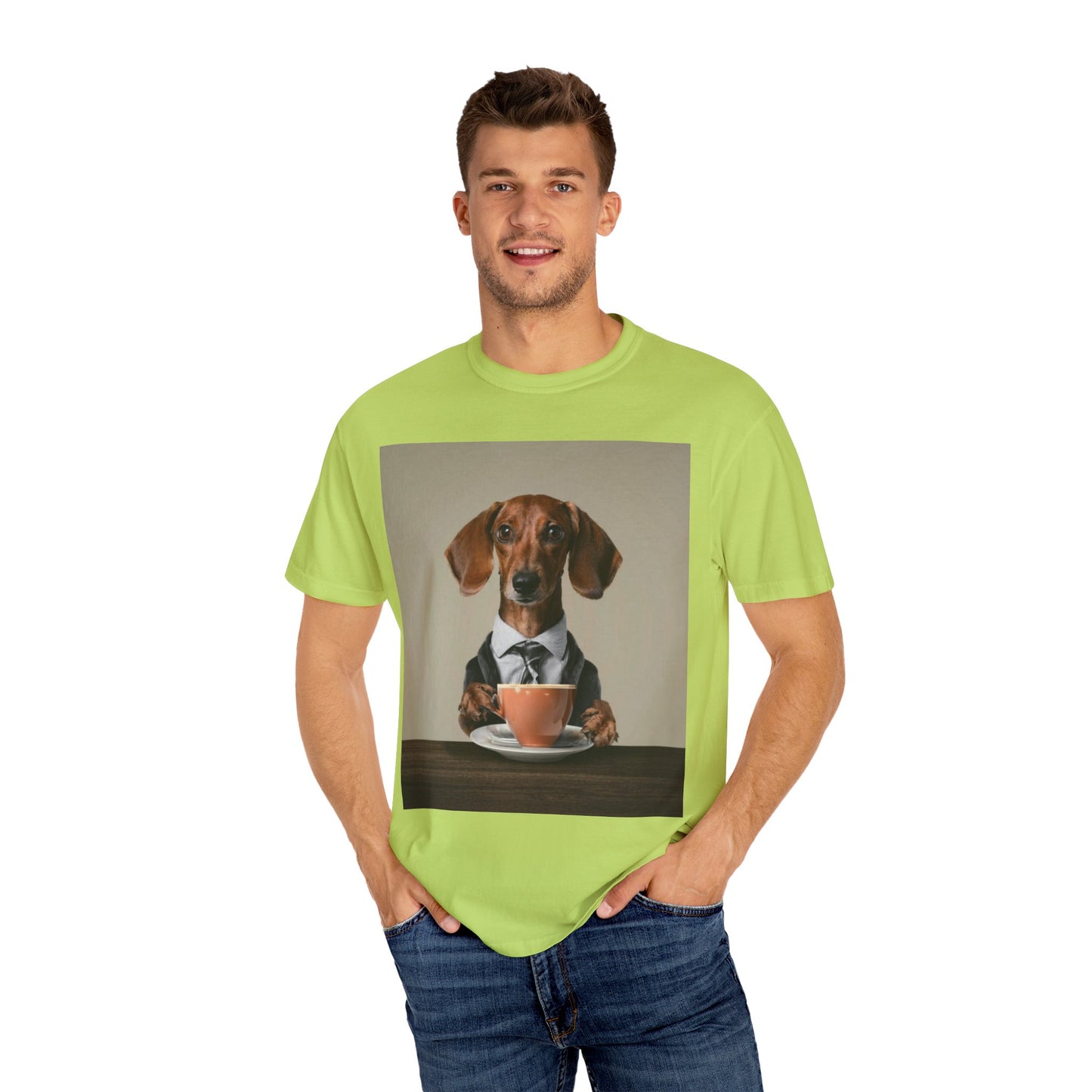 Dachshund Dog Unisex Garment-Dyed T-shirt