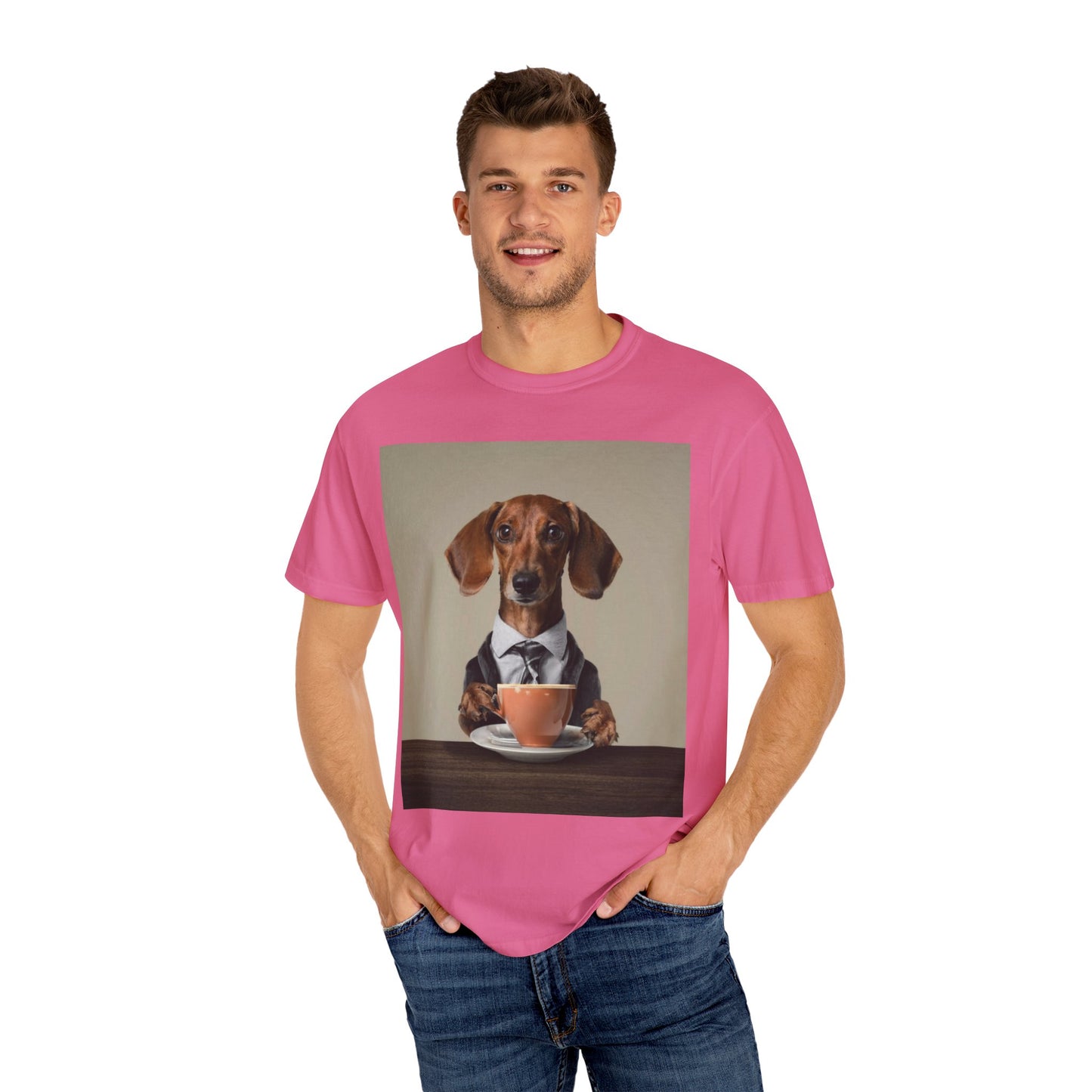 Dachshund Dog Unisex Garment-Dyed T-shirt