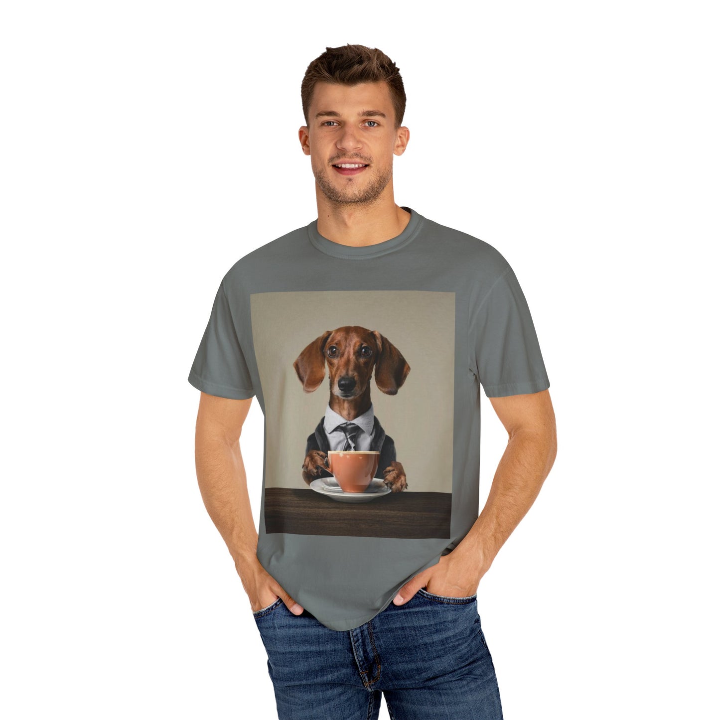 Dachshund Dog Unisex Garment-Dyed T-shirt