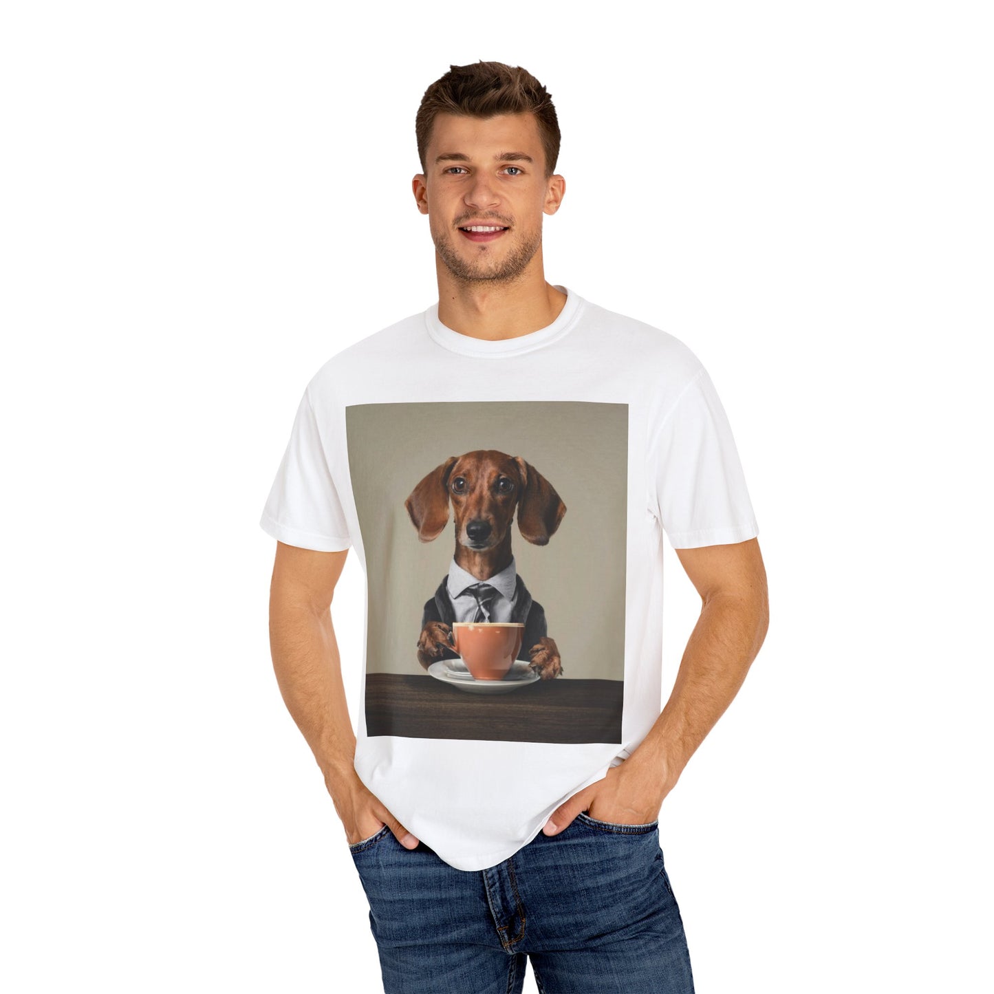 Dachshund Dog Unisex Garment-Dyed T-shirt