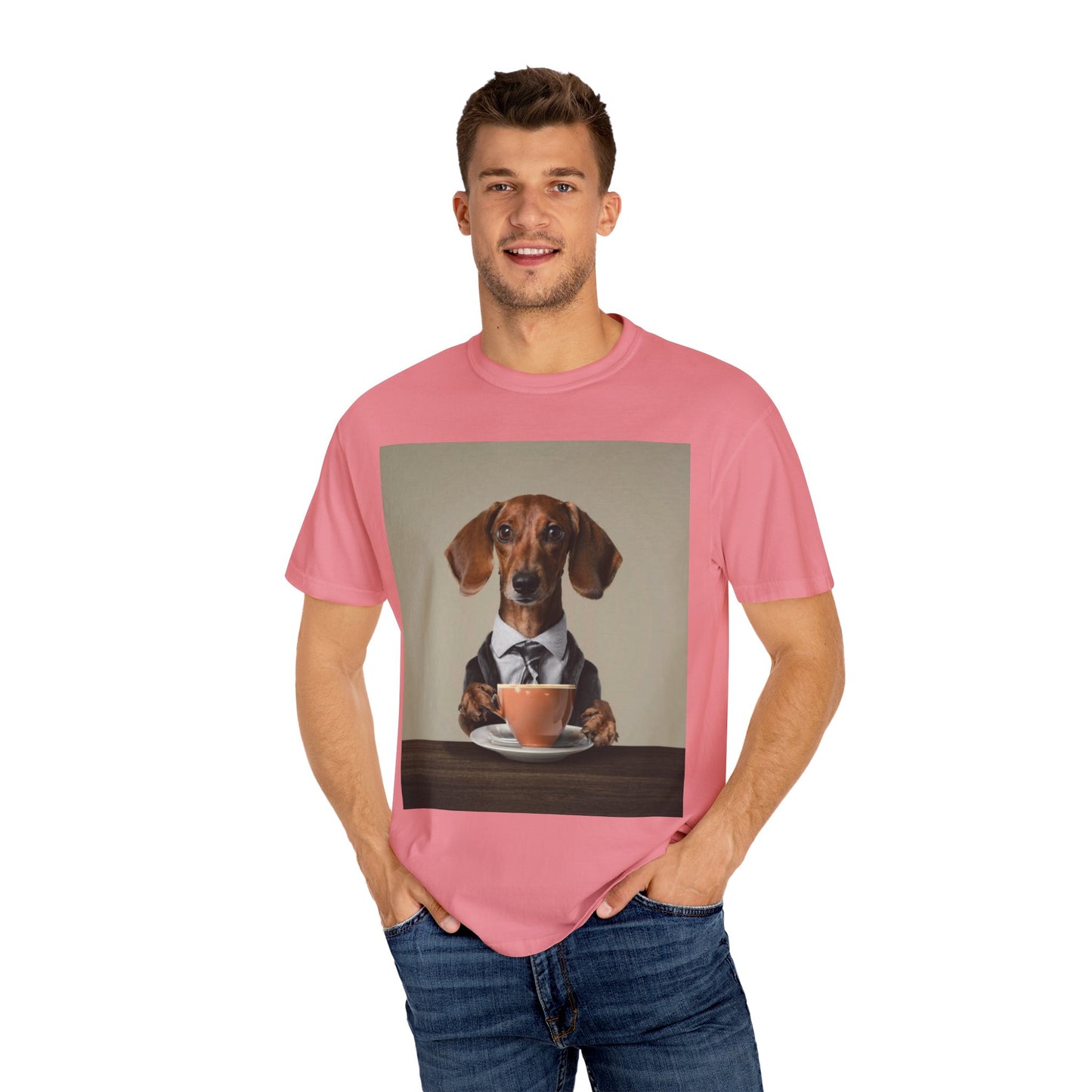 Dachshund Dog Unisex Garment-Dyed T-shirt