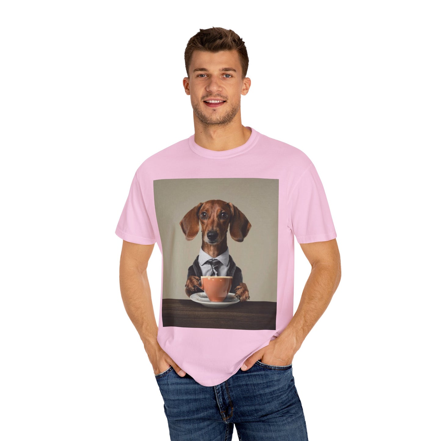 Dachshund Dog Unisex Garment-Dyed T-shirt